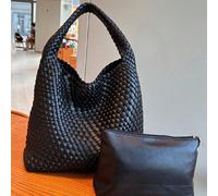 Nuova borsa a secchiello intrecciata di design di nicchia, borsa a spalla sotto braccio, stile retrò minimalista, borsa da ufficio per pendolari colletti bianchi, borsa da studente, colore dopamina ca