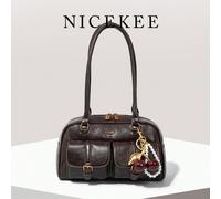 Nuova borsa a tracolla da donna con nodo a pane e tasche multiple, borsa alla moda e colorata da portare sotto il braccio, alta qualità e convenienza, stile retrò e minimalista, versatile per uso quot