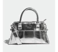 NUOVA borsa Adidas Airliner con manico da donna argento metallizzato JP0405...