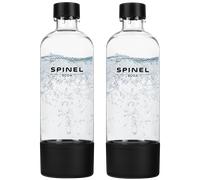 NUOVA bottiglia d'acqua SpinelSoda BubbleON 2x1L nera senza BPA bottiglie di ...
