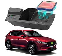 Nuova Caricatore Wireless Auto Compatibile con Mazda CX5 2017-2021 Pannello Accessori Console Centrale 10W Qi Rapida Ricarica Telefono Pad per Mazda CX-5 con USB Porta per iPhone Samsung