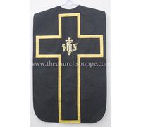 Nuova Casula Romana Nera Fiddleback E Set Di Messa, Casulla