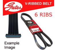 Nuova Cinghia Micro V-Ribbed Gates 6 Ribs 1453Mm Parte No. 6Pk1453 Qualità OE