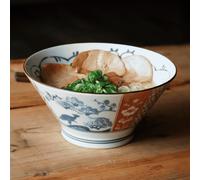 Nuova ciotola ramen in porcellana giapponese per spaghetti drago dinosauro 7 ...