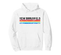 Nuova Città Natale di Braunfels Stato del Texas New Braunfels Felpa con Cappuccio