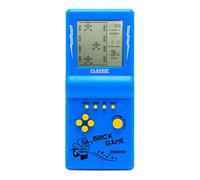 nuova console di gioco in mattoni a grande schermo puzzle classico integrato 23 velocità/difficoltà di gioco regolabile alimentato da 2 batterie AA (non incluse) miglior regalo (Blu)