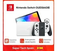 Nuova console per videogiochi OLED Nintendo Switch Schermo OLED da 7 pollici Porta audio LAN migliorata con lettore di giochi Joy Con 64 GB