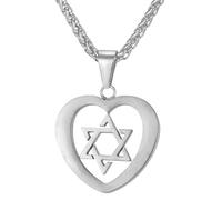 Nuova cravatta in acciaio inossidabile 2025 uomini donne oro colore nero colore ebraismo scudo di David esagono protezione collane di protezione decorazione gioiello di lusso con te alla moda