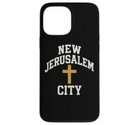 Nuova croce della città di Gerusalemme Fede cristiana Gesù Versetto della Bibbia Custodia per iPhone 13 Pro Max