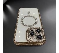 Nuova custodia di lusso e moda, compatibile con 16 15 14 Plus 13 12 11 Pro Max, con glitter, diamanti e trasparenza, con ricarica senza fili magnetica iPhone 12,iPhone 12 Pro,iPhone 12 Pro Max,Iphone 