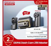 Nuovo DDPAI Z90Master 4K + 4K Dual HDR Dash Cam Sony STARVIS 2 IMX678 Anteriore Posteriore Macchina Fotografica 128G eMMC ADAS Monitor di Parcheggio 5GHz WiFi