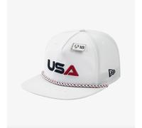 NUOVA ERA Golf 2025 Ryder Cup USA Tuesday/Thursday Golfer Snapback - Bianco o...