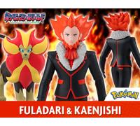 NUOVA figura Bandai Pokemon Scale World Kalos Region Lysandre & Pyroar...