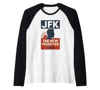Nuova frontiera 1960 John F Kennedy Campagna JFK Maglia con Maniche Raglan