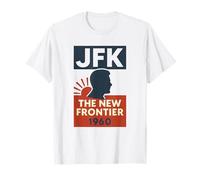 Nuova frontiera 1960 John F Kennedy Campagna JFK Maglietta