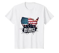 Nuova Generazione di Old Glory Maglietta, Bambini, Bianco, 6 Anni