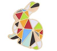 Nuova geometria Stampato Accessori per abbigliamento Spilla Abbigliamento gioielli Badge Strass Coperto Pratico e PopolareDeft è stato elaborato