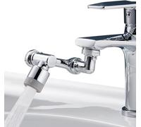 NUOVA GERMANY Estensore Rubinetto Rotante 1080 Gradi Prolunga Allungabile con Rotazione per Bagno, Snodo per Estensione Lavandino Cucina in Ottone Areatore Rompigetto con Filtro, Multi-Compatibile