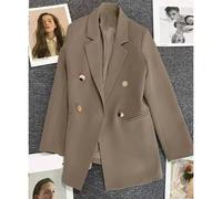 Nuova giacca blazer personalizzata da donna per la primavera. Questa giacca blazer classica e alla moda con risvolto intaglia può essere indossata anche in autunno. Adatta per appuntamenti, feste, mat