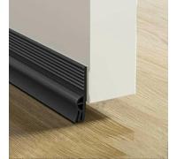Nuova guarnizione inferiore per porta da 1 m, antivento, antipolvere, antipioggia, antirumore, isolante, sigillante, ferramenta per la casa - Grigio 28 mm