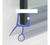 Nuova guarnizione per porta doccia, guarnizione per vasca da bagno, guarnizione per doccia o schermi, guarnizioni per porte in vetro da 4-6 mm, fessure per la casa, fessure da 10 mm, per vetro da 4-