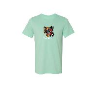 Nuova InkAddict T-Shirt Unisex Tiger Rose Menta Piccola-4XLimited Tatuaggio