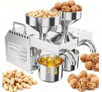 Nuova Macchina Elettrica Per La Spremitura Dell'olio - Estrattore D'olio Elettrico A Caldo/freddo, 200°C Per Estrarre Noci E Semi Duri, Doppio Motore Da 1200 W