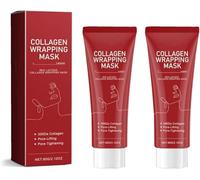 Nuova maschera avvolgente al collagene e lattosio rosso, maschera lifting profonda antirughe al collagene, restringimento dei pori, pelle luminosa, gel lifting antirughe, idratante