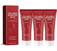 Nuova maschera avvolgente al collagene rosso lattosio, maschera lifting antirughe al collagene, restringimento dei pori, idratazione, elasticità della pelle