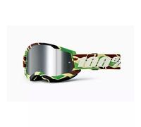 NUOVA MASCHERINA MASCHERA 100% STRATA 2 WAR CAMO SPECCHIATA OFF ROAD MOTO CROSS