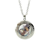 Nuova moda Vintage anatra mandarino collana opere di letteratura e arte medaglione ciondolo accessori gioielli