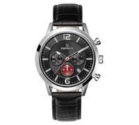 NUOVA Orologio Orphelia Uomini Nero Tempo OR81802