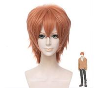 Nuova parrucca cosplay anime data Sato Mafuyu Parrucca corta sintetica arancione scuro resistente al calore + cappuccio parrucca gratuito