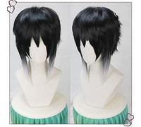 Nuova parrucca cosplay Bungo Stray Dogs Ryunosuke Akutagawa Parrucca cosplay + capelli sintetici resistenti al calore bianco e nero