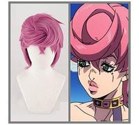 Nuova parrucca Cosplay di Trish Una Anime JOJO Bizarre Adventure Parrucca Cosplay di vento d'oro Trish Una Hair Parrucche in costume di Halloween + Cap + Track