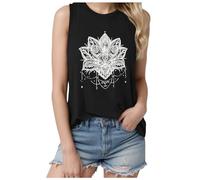Nuova Personalità Stampa Girocollo Senza Maniche Canottiera Estate Casual Moda Moda Moda Camicia Senza Maniche Vestito Pirata Donna, Nero , XXL