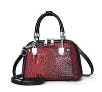 Nuova Personalità Trend Coccodrillo Modello Fabbrica di Cuoio DELL'UNITÀ di elaborazione Donne Borse Lady Cross Body, Vino rosso, 22*10*15CM
