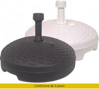 NUOVA PLASTICA ADRIATICA Base ombrellone PVC 45 cm colori Assortiti 6 Pz 161