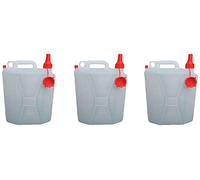 NUOVA PLASTICA ADRIATICA - Taniche per Acqua, Contenitori per Liquidi da 20 Litri, 3 unità