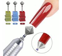 Nuova punta per trapano per unghie a forma di rombo, testa per lucidatura unghie, punta per trapano a gambo da 3/32 pollici a forma di rombo, strumento per pulire le cuticole, per macchine per manicur