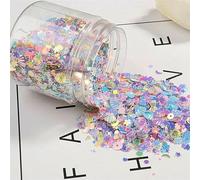 Nuova scatola da 75 g-80 g/scatola, cinque colori misti, paillettes sciolte, materiale per manicure e nail art, coriandoli per decorazioni nuziali, colori misti