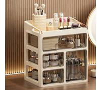 Nuova scatola di stoccaggio per il trucco di design, organizer per il trucco con cassetti, supporto per prodotti per la cura della pelle sul piano del bagno 3 strati,4 strati,2 strati,1 storia,Una pic