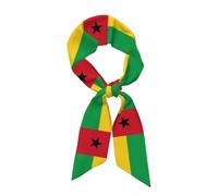 Nuova Sciarpa Effetto Seta Con Stampa Grafica Della Bandiera Della Guinea Bissau,Adorabile Foulard In Raso Di Colore,Piccole Scarf Per Capelli,Scialli Per La Testa E Il Collo,Viaggi E Feste