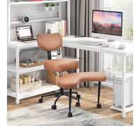 Nuova sedia da meditazione, sedia da ufficio con gambe incrociate e ADHD con ruote, supporto ergonomico per schiena e gambe, seduta regolabile in altezza per meditazione, home office, forte supporto