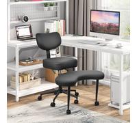 Nuova sedia da meditazione, sedia da ufficio con gambe incrociate e ADHD con ruote, supporto ergonomico per schiena e gambe, seduta regolabile in altezza per meditazione, home office, forte supporto