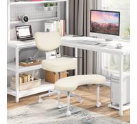 Nuova sedia da meditazione, sedia da ufficio con gambe incrociate e ADHD con ruote, supporto ergonomico per schiena e gambe, seduta regolabile in altezza per meditazione, home office, forte supporto