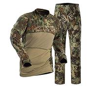 Nuova serie Commando Camouflage Frog Suit Camouflage Pants Pantaloni tattici Jungle Camouflage Army Uniform (Green Python Camouflage, XL)