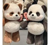 Nuova serie di bambole in peluche soffici, mucca delle Highlands, panda che corre e coniglio angora, giocattoli in peluche, decorazione per la casa, cuscino, adatto per la Festa dei Bambini, San Valen