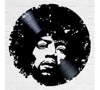 Nuova silhouette disco in vinile Jimi Hendrix musica pace regalo decorazione