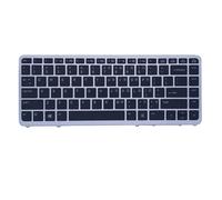 Nuova sostituzione della tastiera in argento con layout degli Stati Uniti per HP EliteBook 840 G1 850 G1 Notebook Tastiera non retroilluminata con cornice